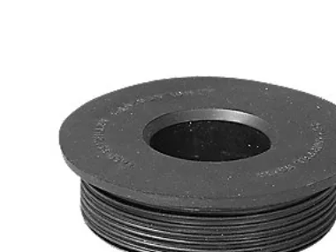 PURUS Gumminippel Ø50/40 mm sort EPDM gummi type-godkendt