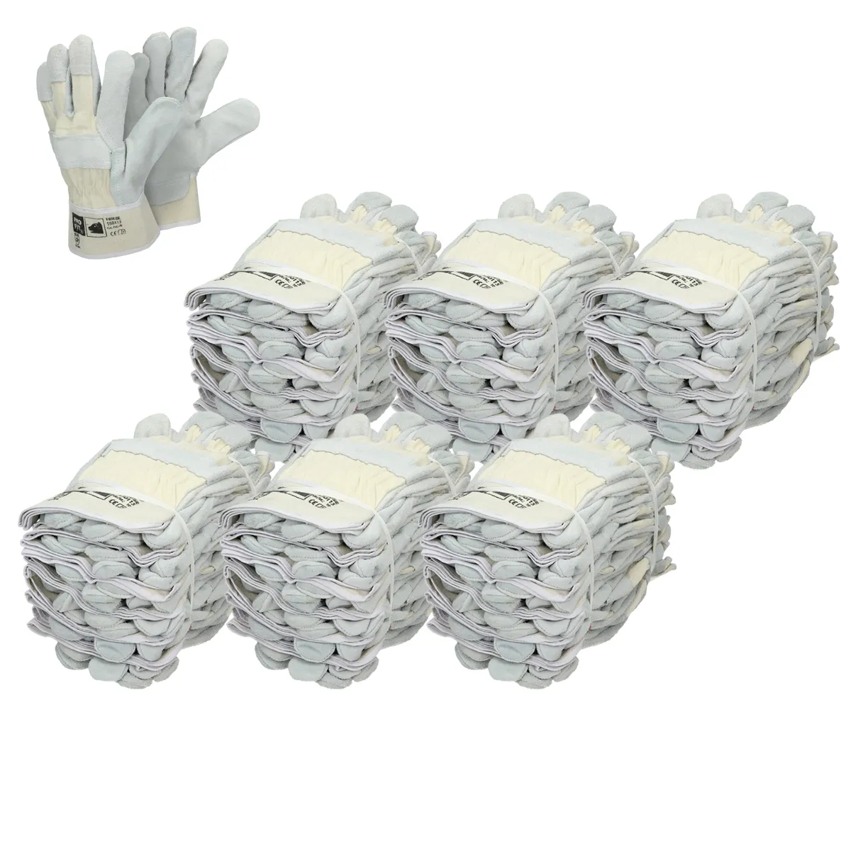 Ecd Germany Gants en cuir de vachette Nature - XXL
