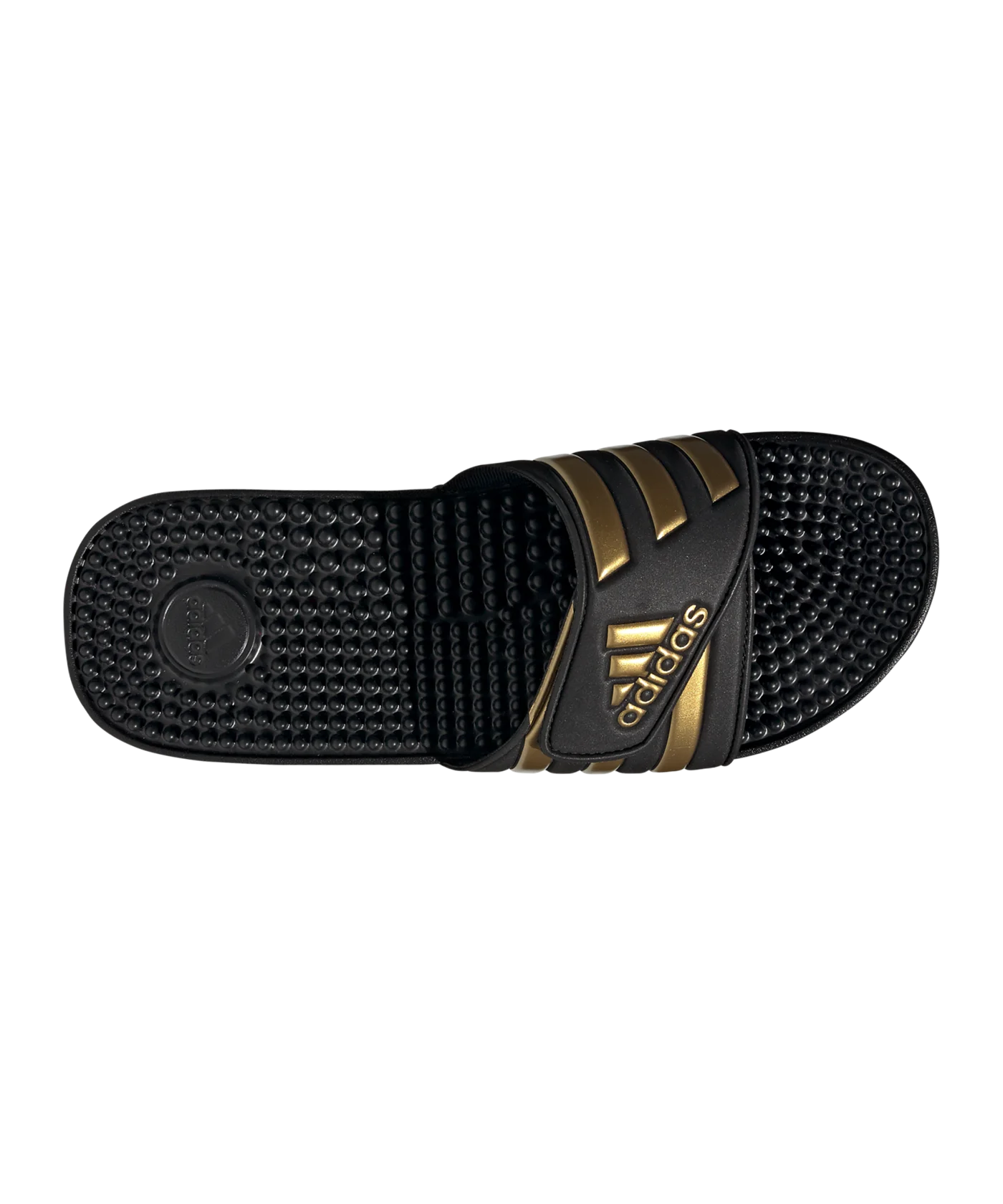adidas Adissage Badelatsche Schwarz Gold