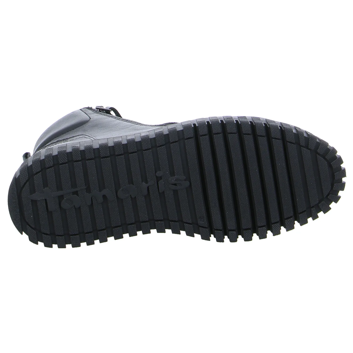 TAMARIS Mid Cut Sneaker Schwarz Leder
