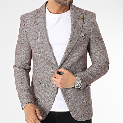 Veste Blazer Bordeaux Chiné