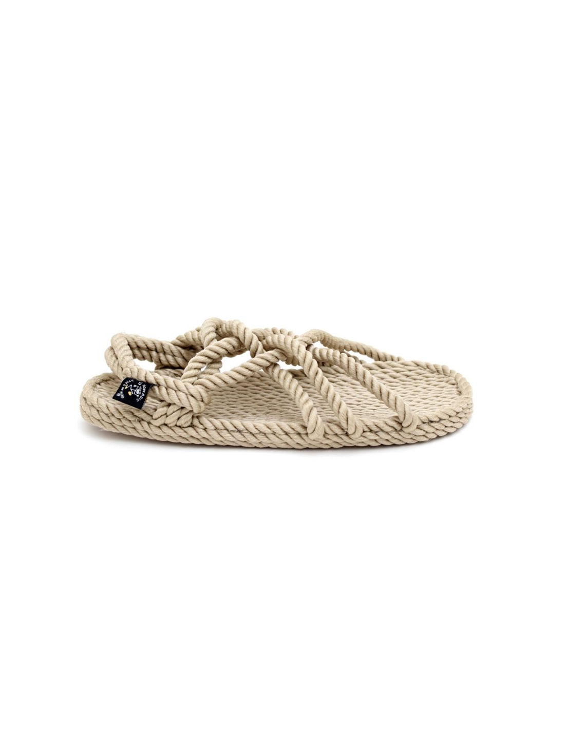 nomadic Sandales Femme jc beige en corde