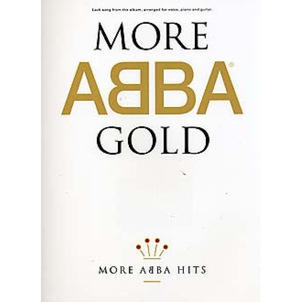MusicSales More ABBA Gold voor piano, zang en gitaar