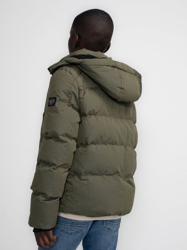 Petrol Industries - Jongens Gevoerde Jas Nikiski - Groen - 85% Polyester, 15% Nylon