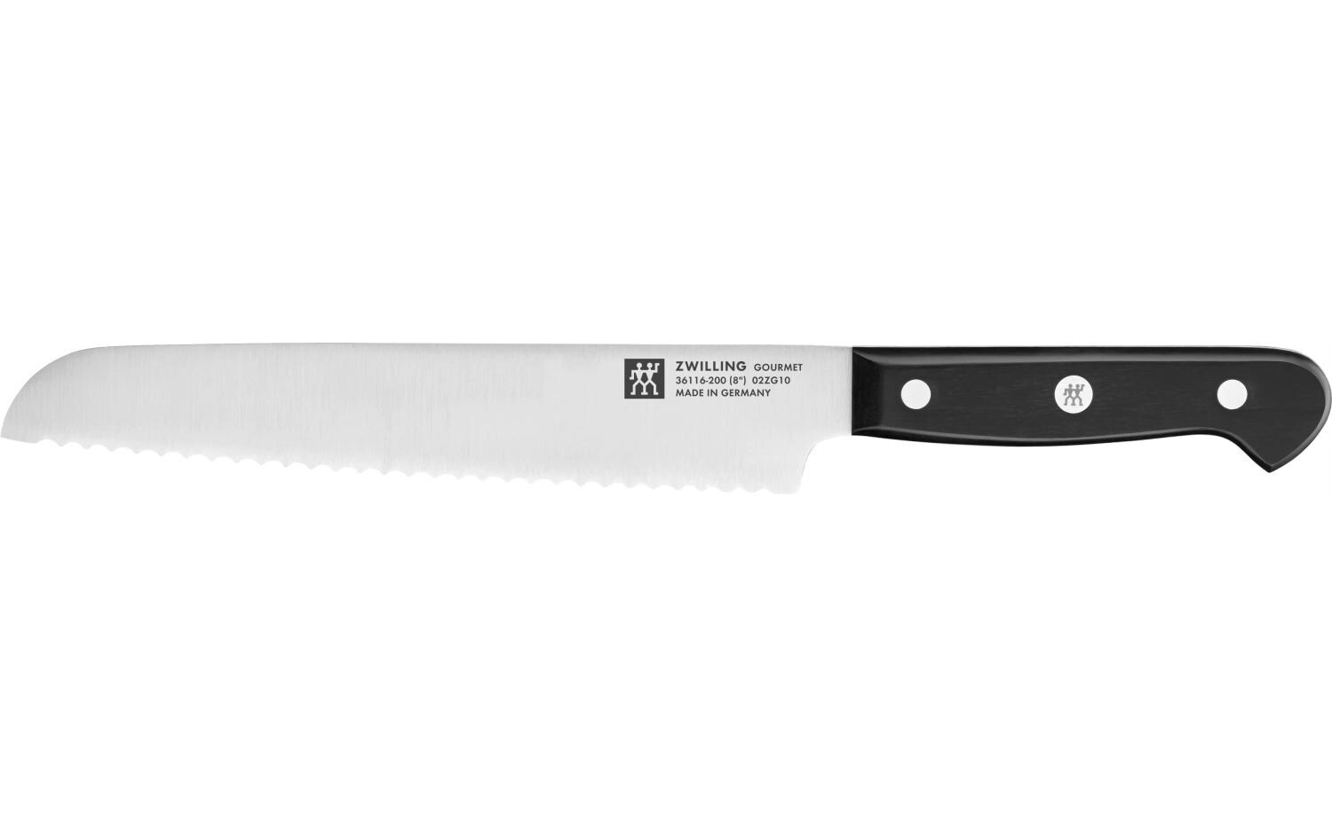 Küchenmesser Gourmet Edelstahl, 20 cmBrotmesser
