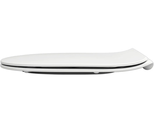 REIKA Mito toiletzitting, wit, scharnieren zwart mat, met soft-close mechanisme en Quick&Clean.