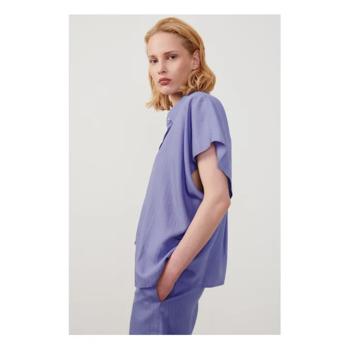 American Vintage Chemise Okyrow Rayures | Violet