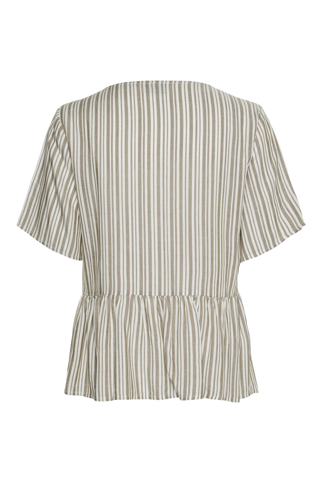 Pieces Pcalvina Ss Button Down Top 4472372 laurel oak cloud dancer
