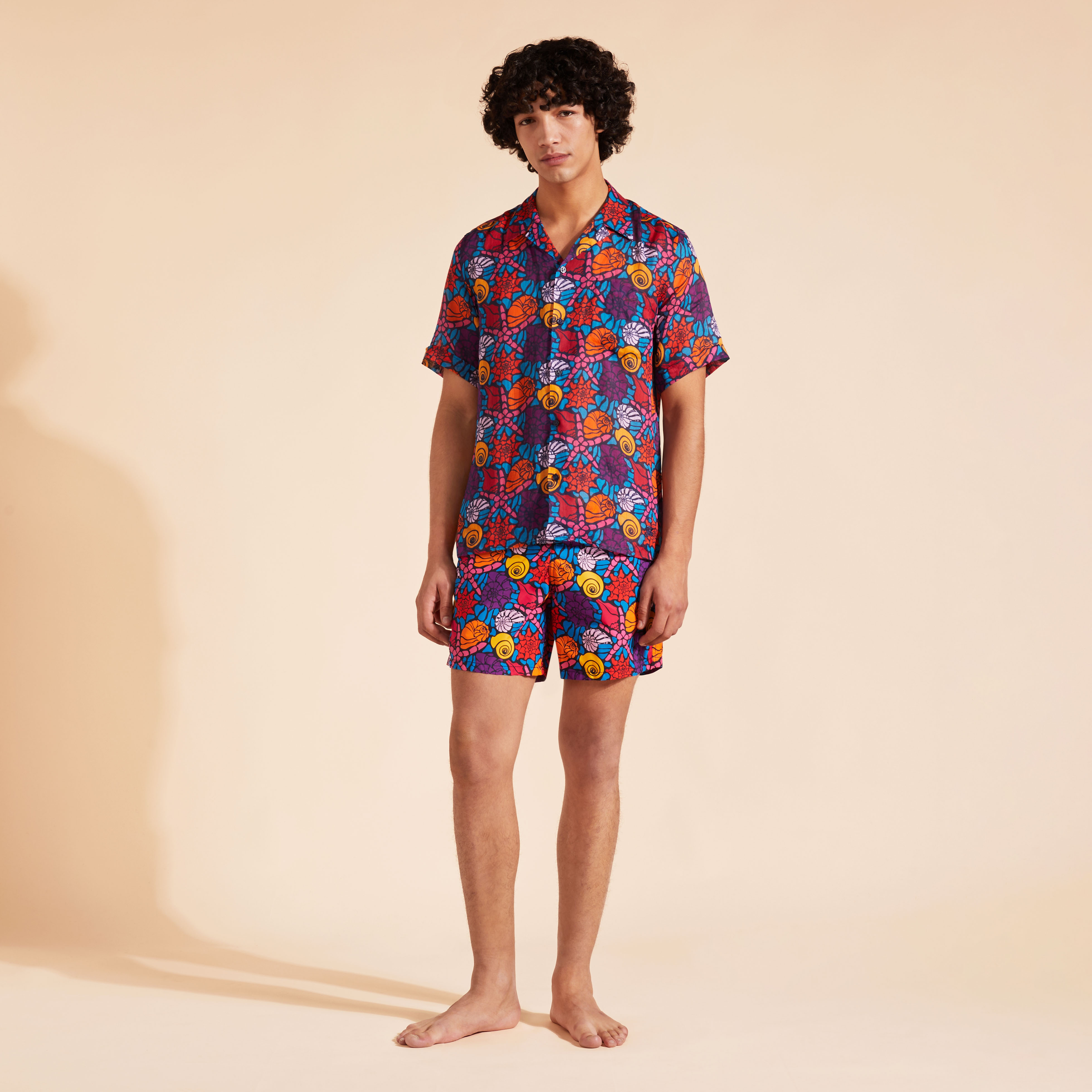Chemise Bowling en Lin Homme Noumea Sea Shells