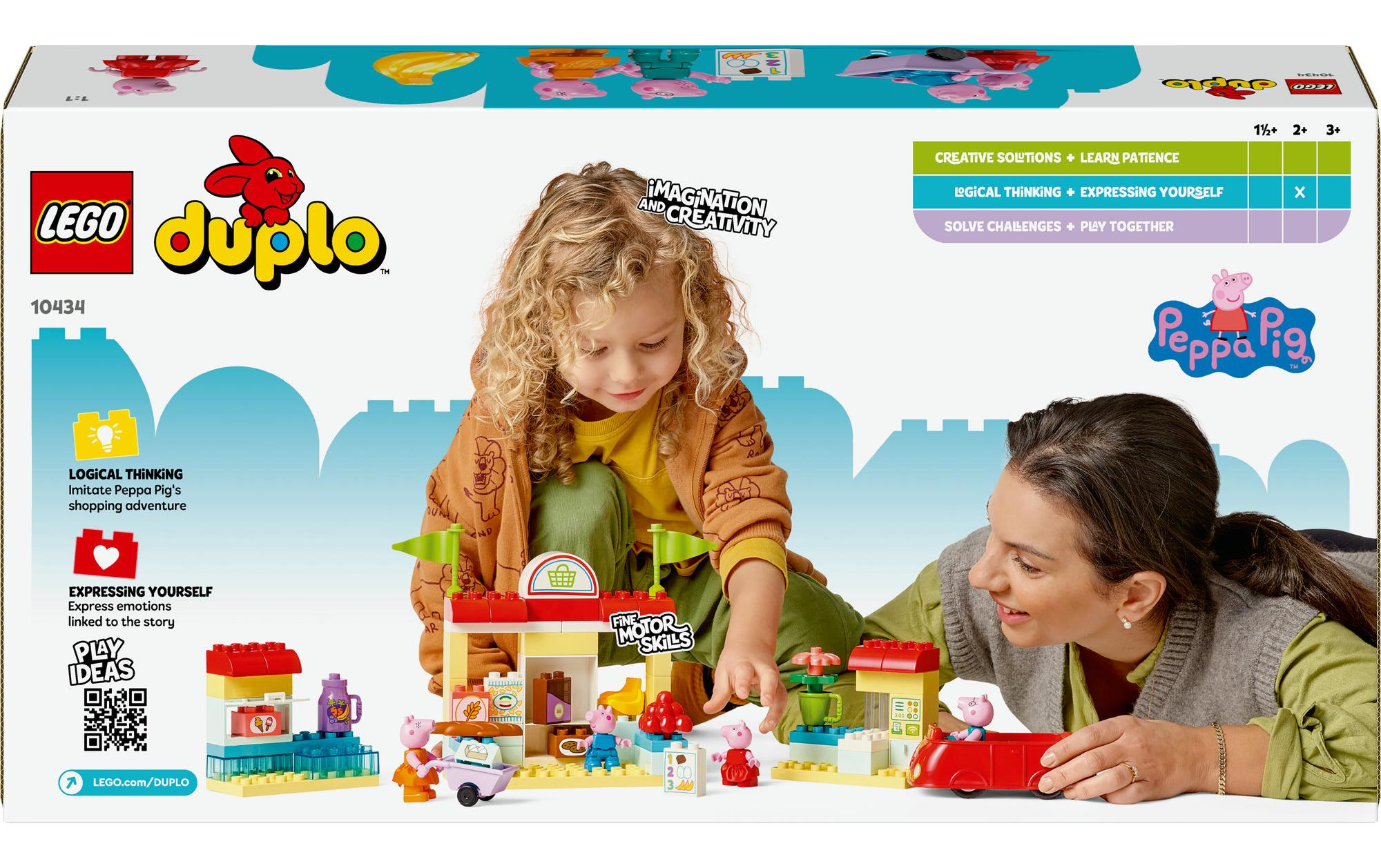 DUPLO® Peppas Supermarkt 10434Bau- und Spielset aus der beliebten TV-Serie