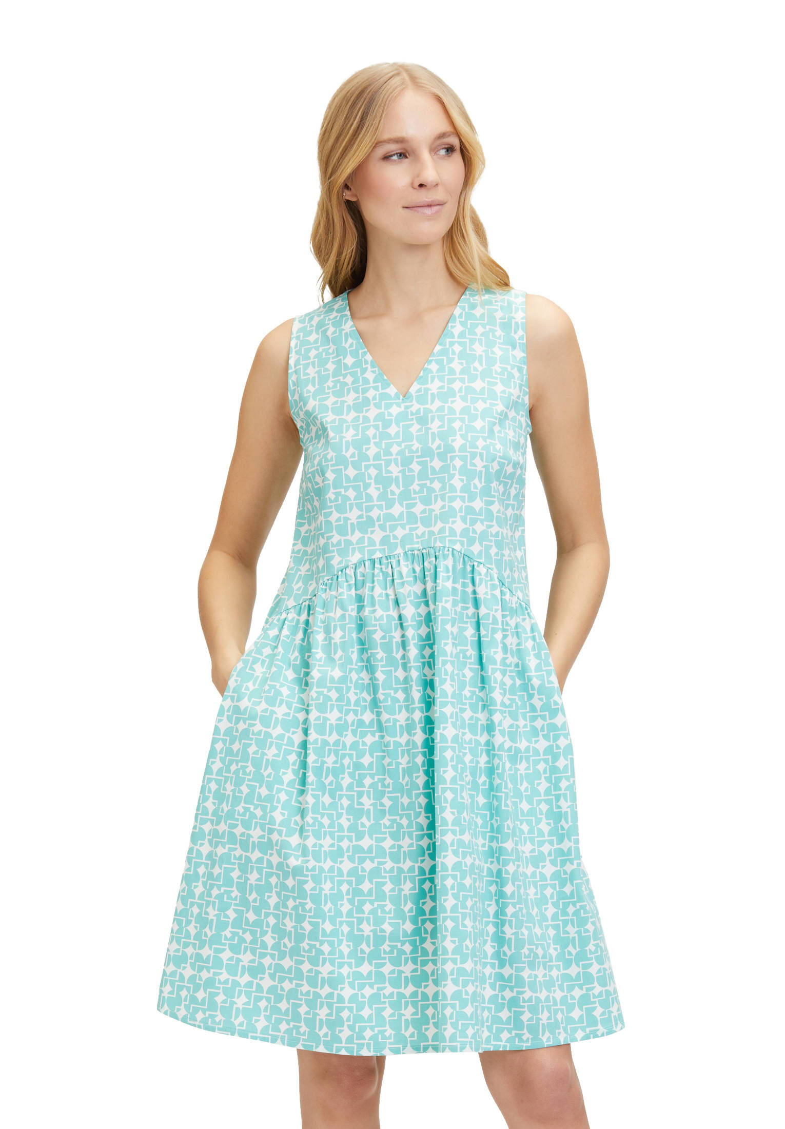 Vera Mont| Damen Basic-Kleid ohne Arm