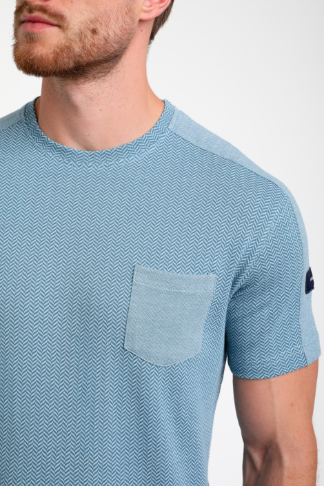 Gabbiano blauwe heren t-shirt