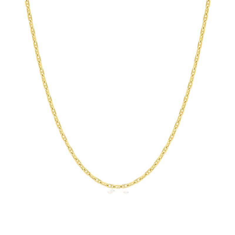 Bracelet Mixte 18 cm - Forçat Marine - Or 18 Carats - Largeur 1.5 mm
