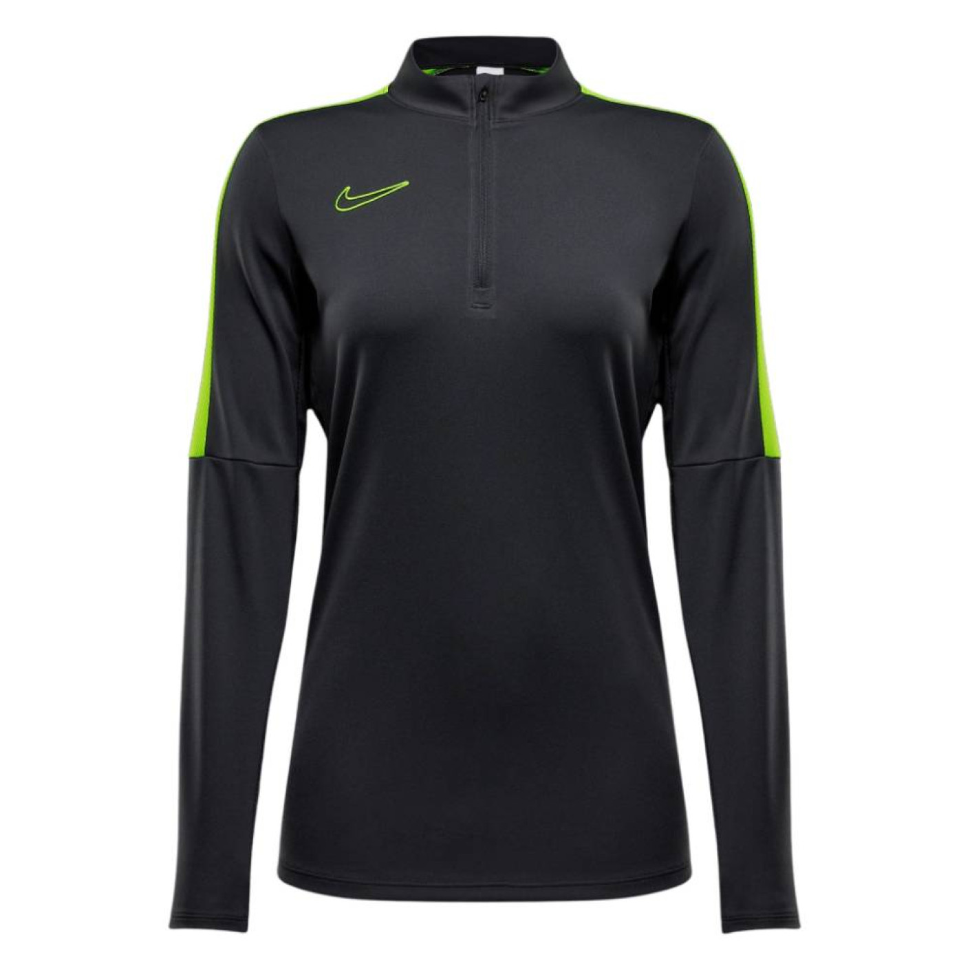 Nike Dri-FIT Academy 23 Trainingstrui 1/4-Zip Dames Antraciet Neongeel