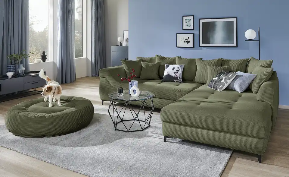 Ecksofa Jonna Grün rechts