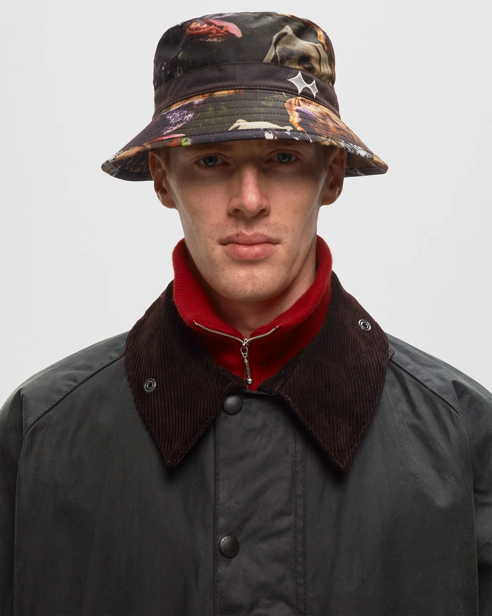 Barbour Barbour X BSTN Brand Bucket Hat Printed