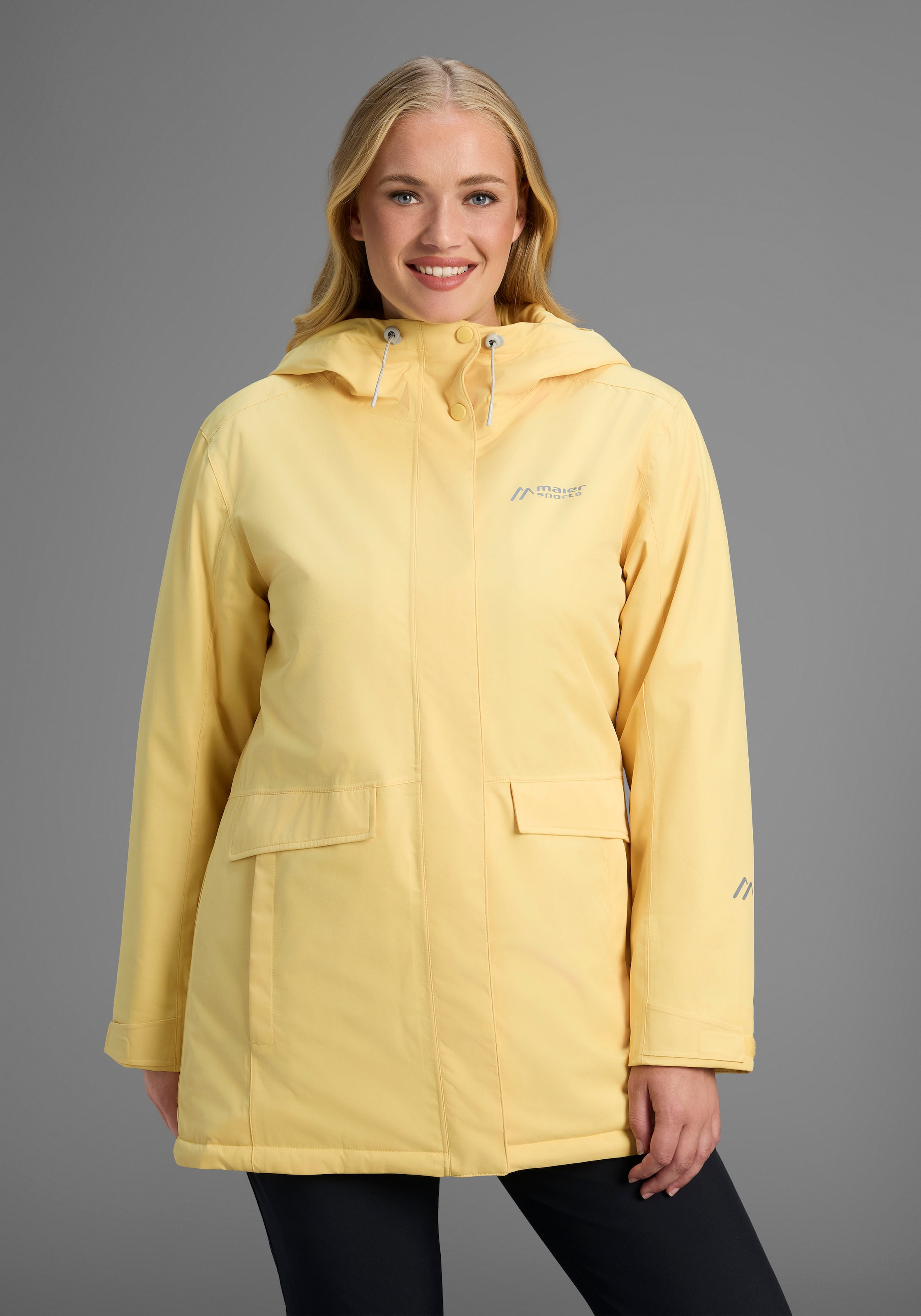 Maier Sports Allwetterjacke »DA-JACKE MTEX EL. LISBON« mit Kapuze
