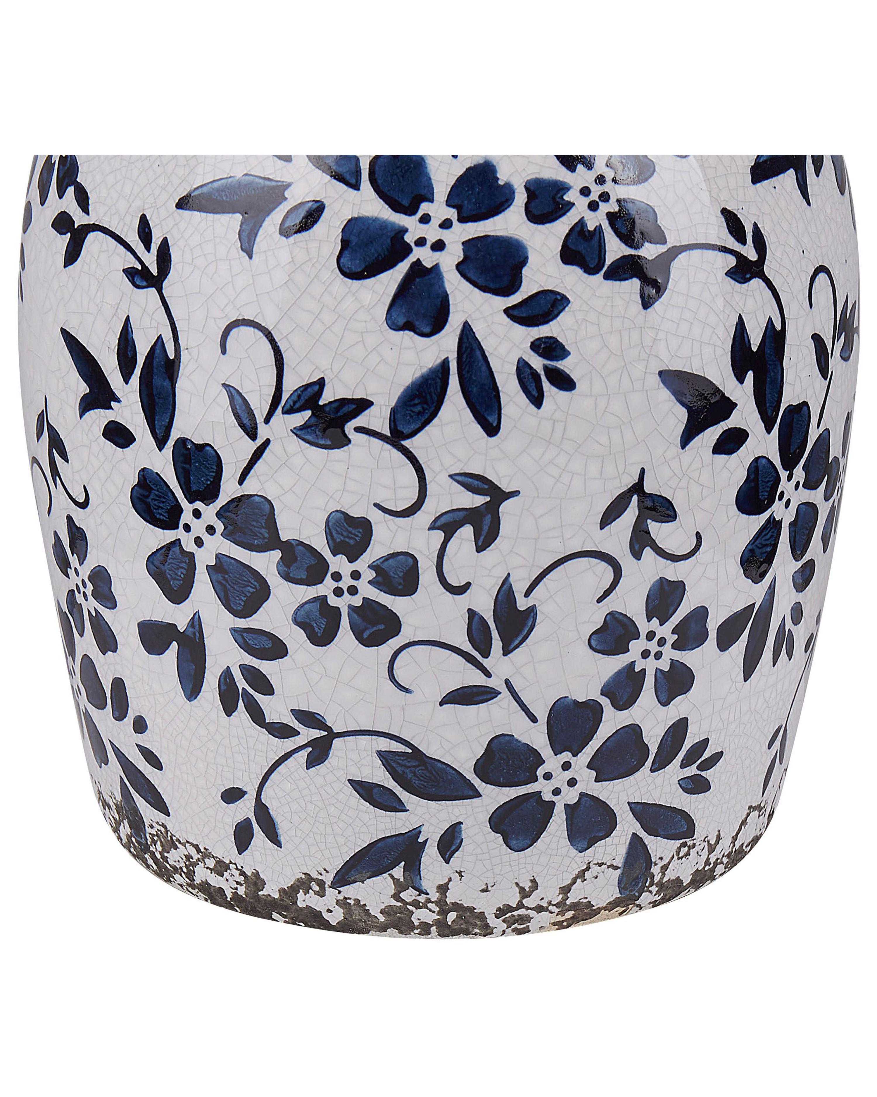 Bloemenvaas AMIDA Steengoed 18 cm Wit