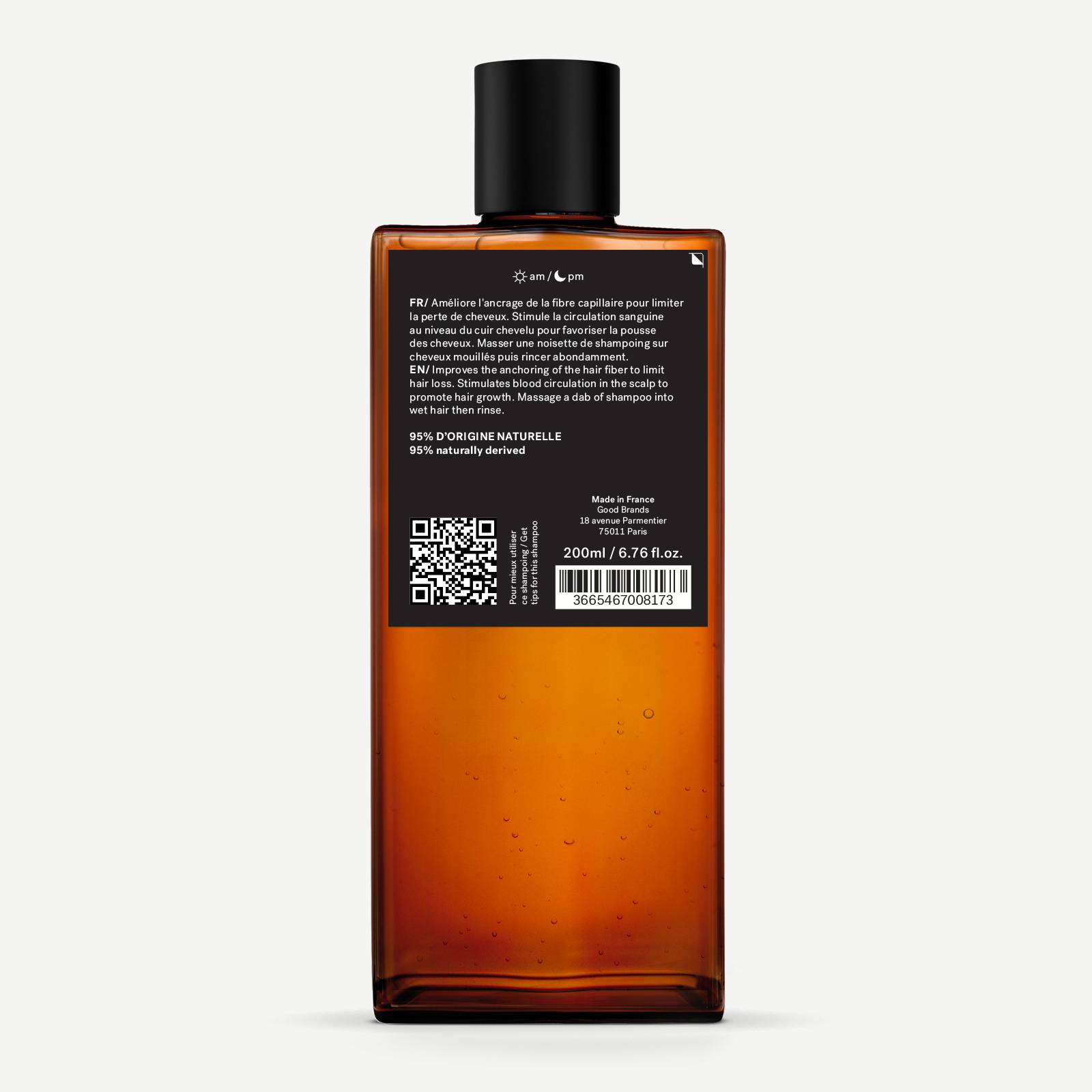 R13 - Shampoing traitant densifiant<br>Caféine 1% + Acetyl tetrapeptide-3