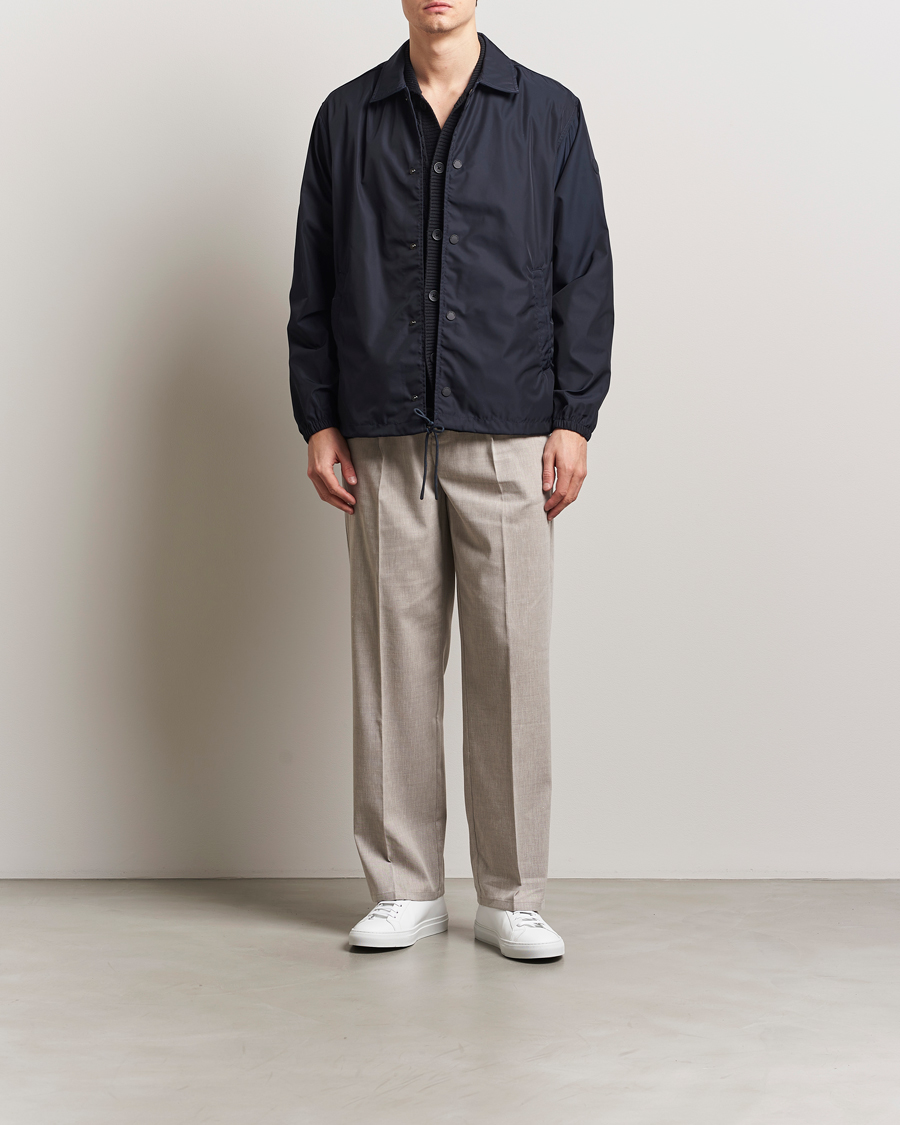 Save The Duck Prince Wind/Water Resistant Coach Jacket Blue Black