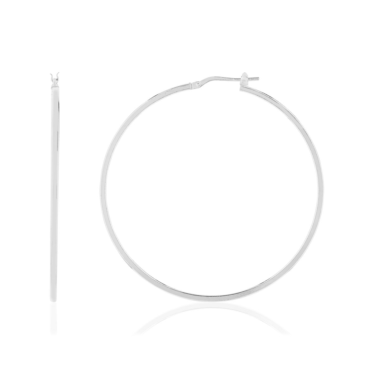Créoles argent 925 50 mm