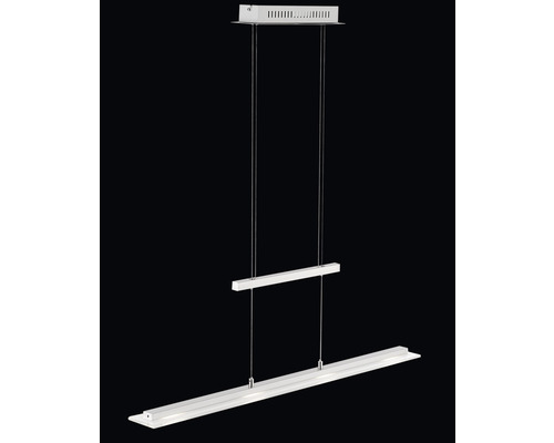 LED hanglamp CCT + dimbaar 4x5W 1600 lm 2700/4600/6500 K HxL 150x80x88 cm nikkelkleurig mat/chroomkleurig