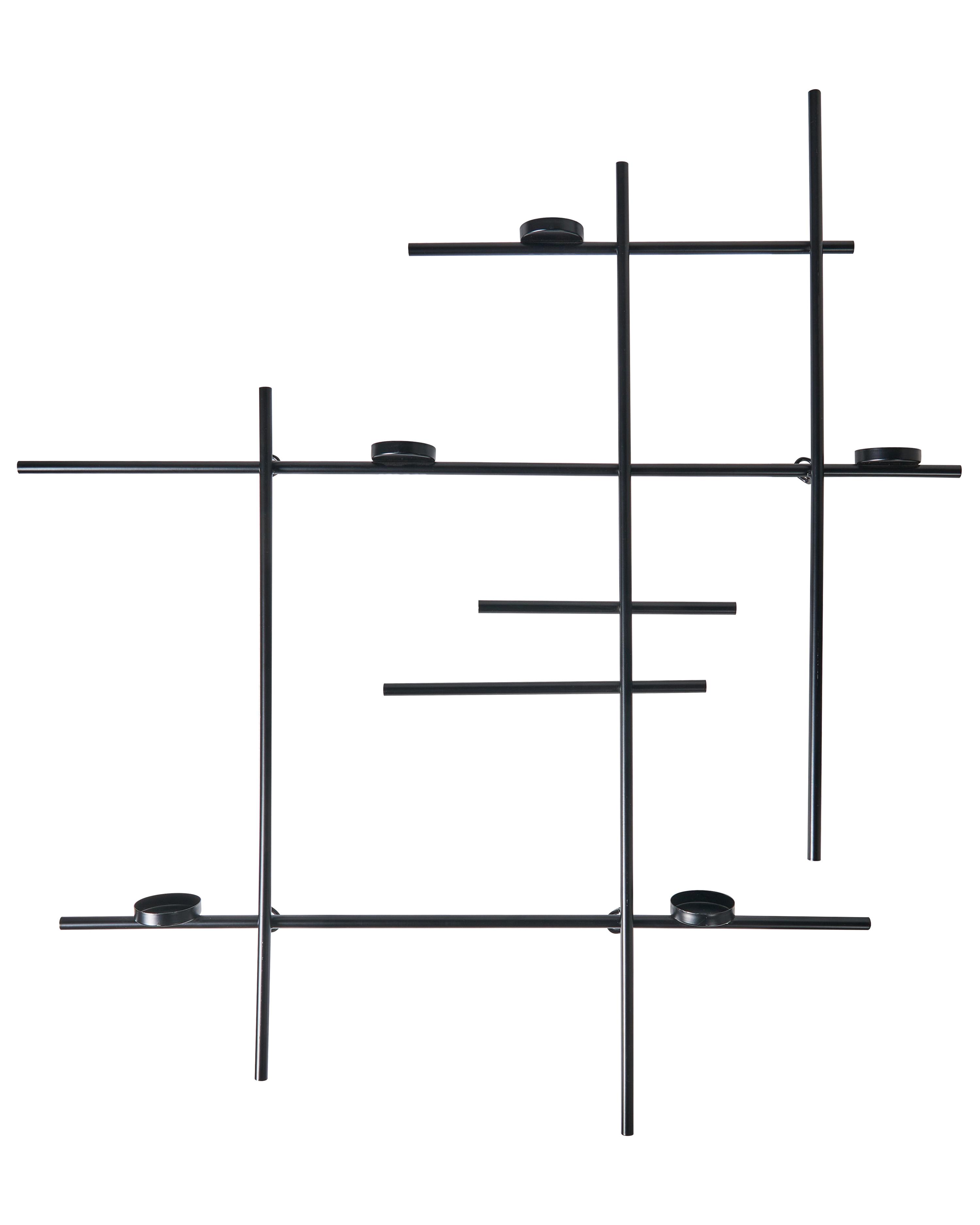 Wandkandelaar PORTO 74 cm Zwart