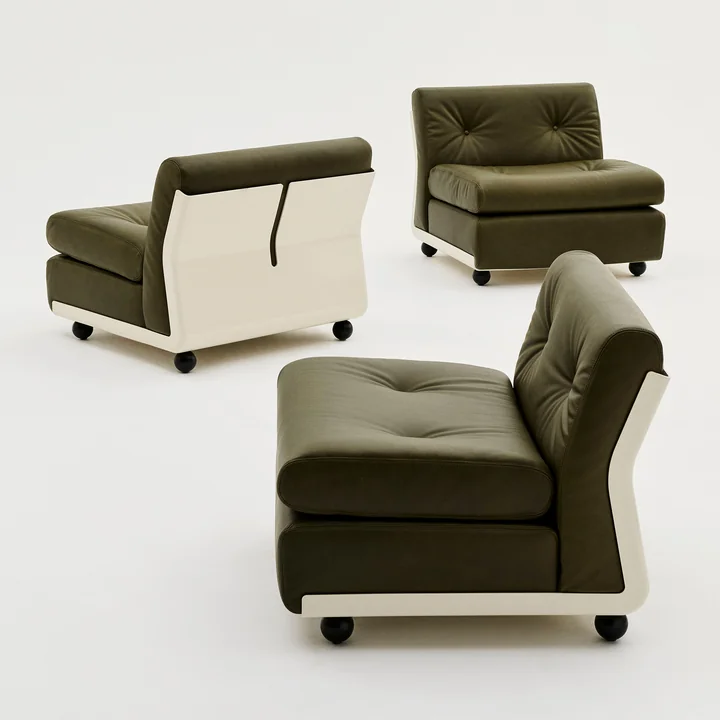 HAY - Amanta 1 Sitzer Sofa, cream beige / hellgrau (HAY Story 102)