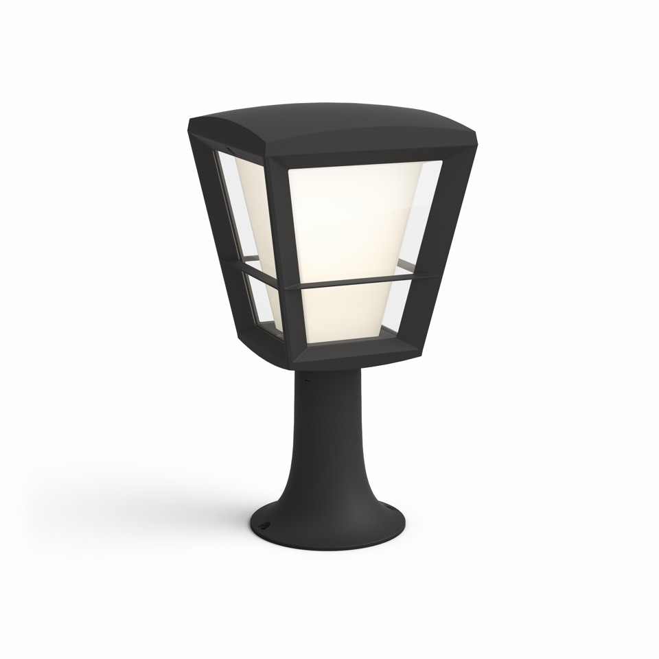 Philips Hue - Econic Pedestal Black - White & Color Ambiance - Udendørslampe