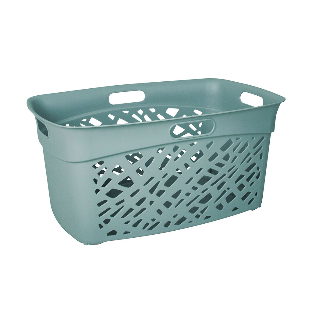 Corbeille à linge ALMERIA verte 45L