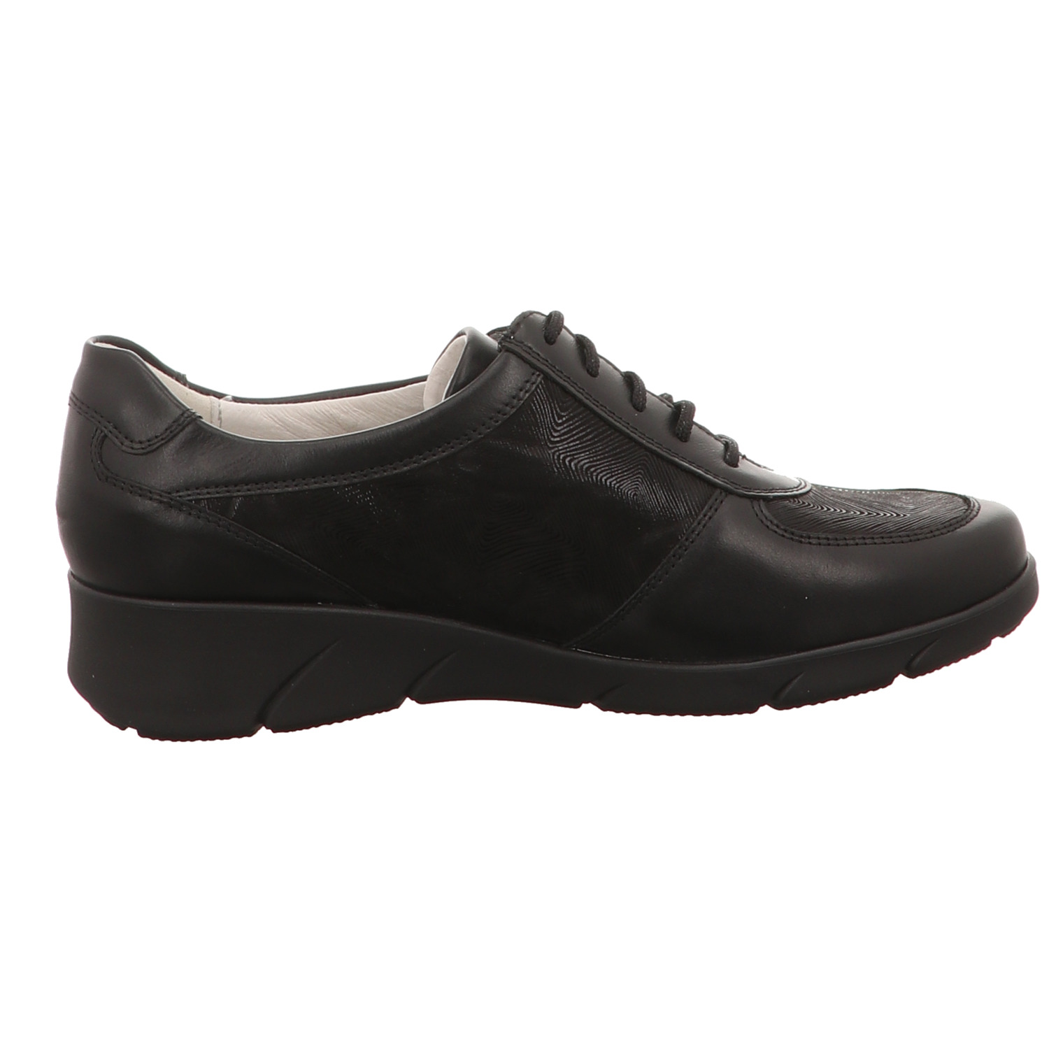 Waldläufer Schnürhalbschuh schwarz