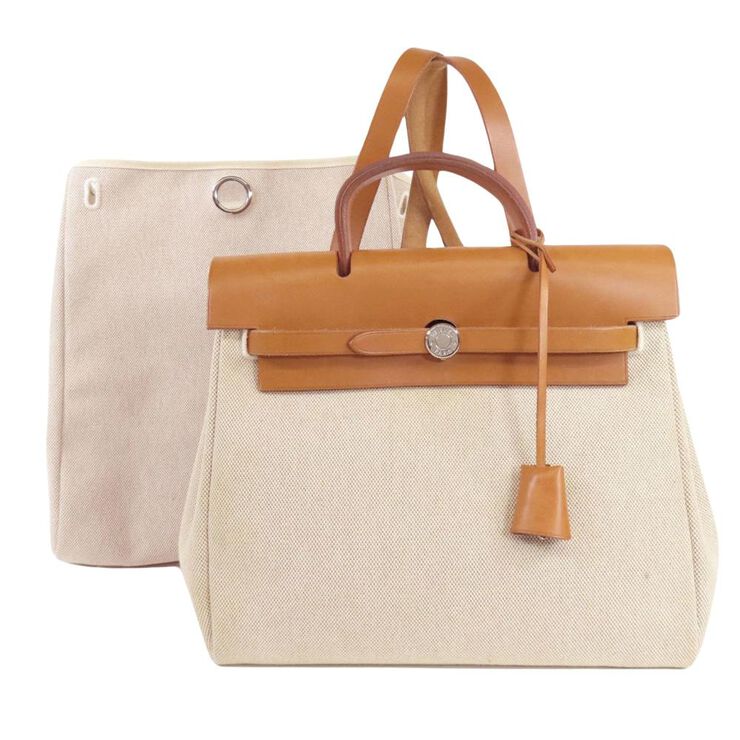 Hermès Vintage Hermès Handbag Beige