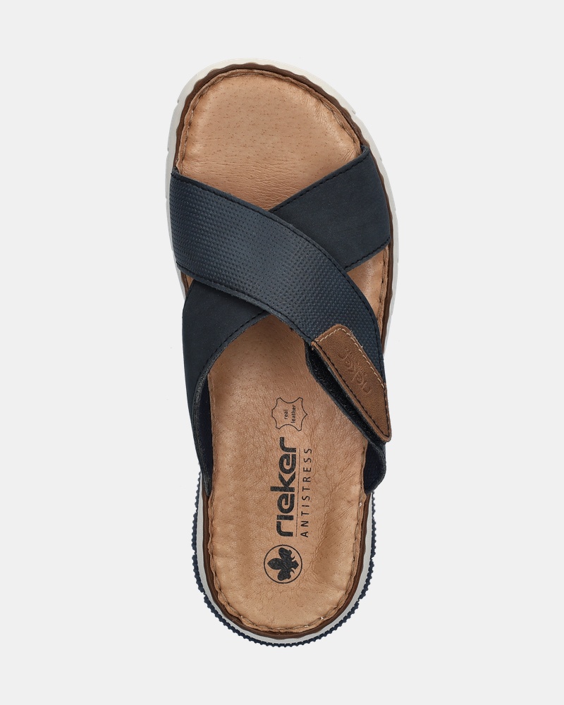 Rieker Slippers  - blauw