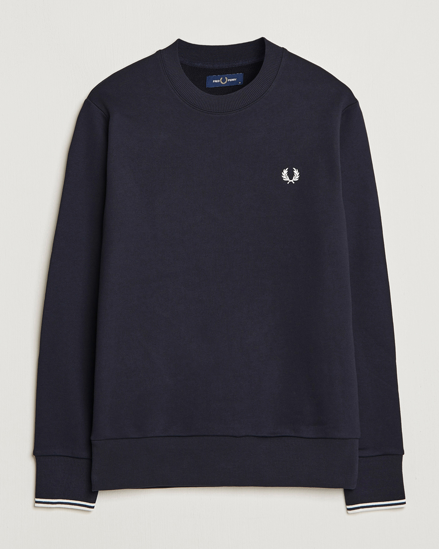 Fred Perry Crew Neck Sweatshirt Navy