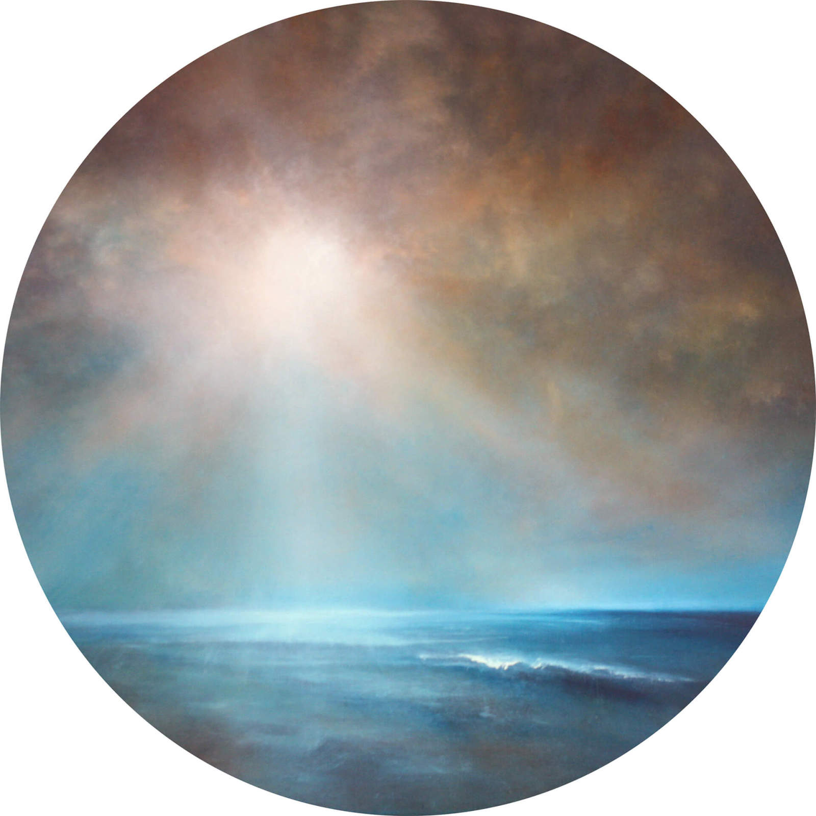 Fototapete DESIGNWALLS 2.0 - blau-beige/creme - Meer - 1,4 Meter