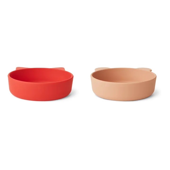 Liewood Bols Vanessa en silicone - Set de 2 | Rouge