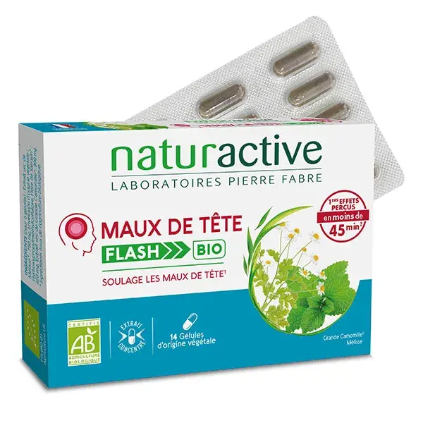 Naturactive Maux de Tete Flash Bio 14 gelules
