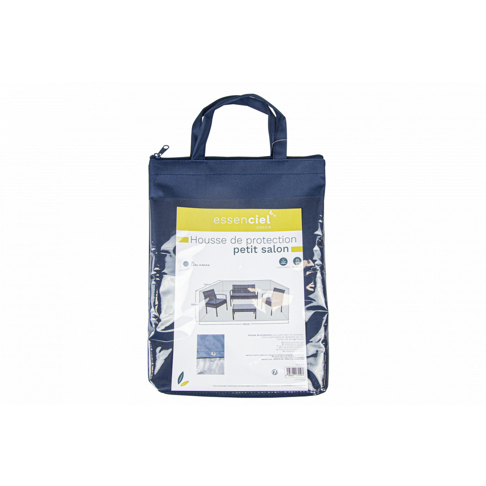 Housse de protection petit salon bleu marine - polyester