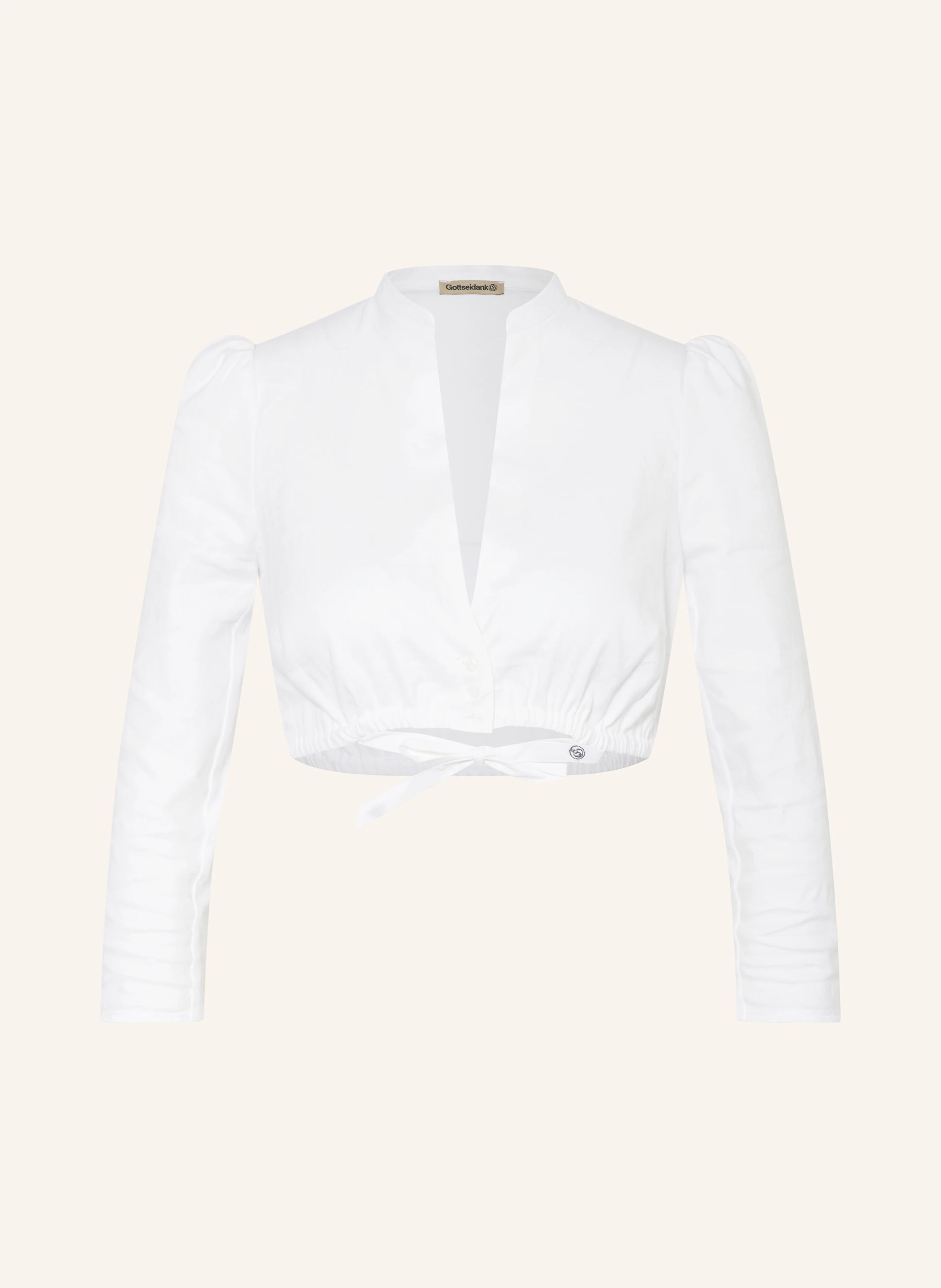 Gottseidank Dirndlbluse POMPADOUR mit Leinen