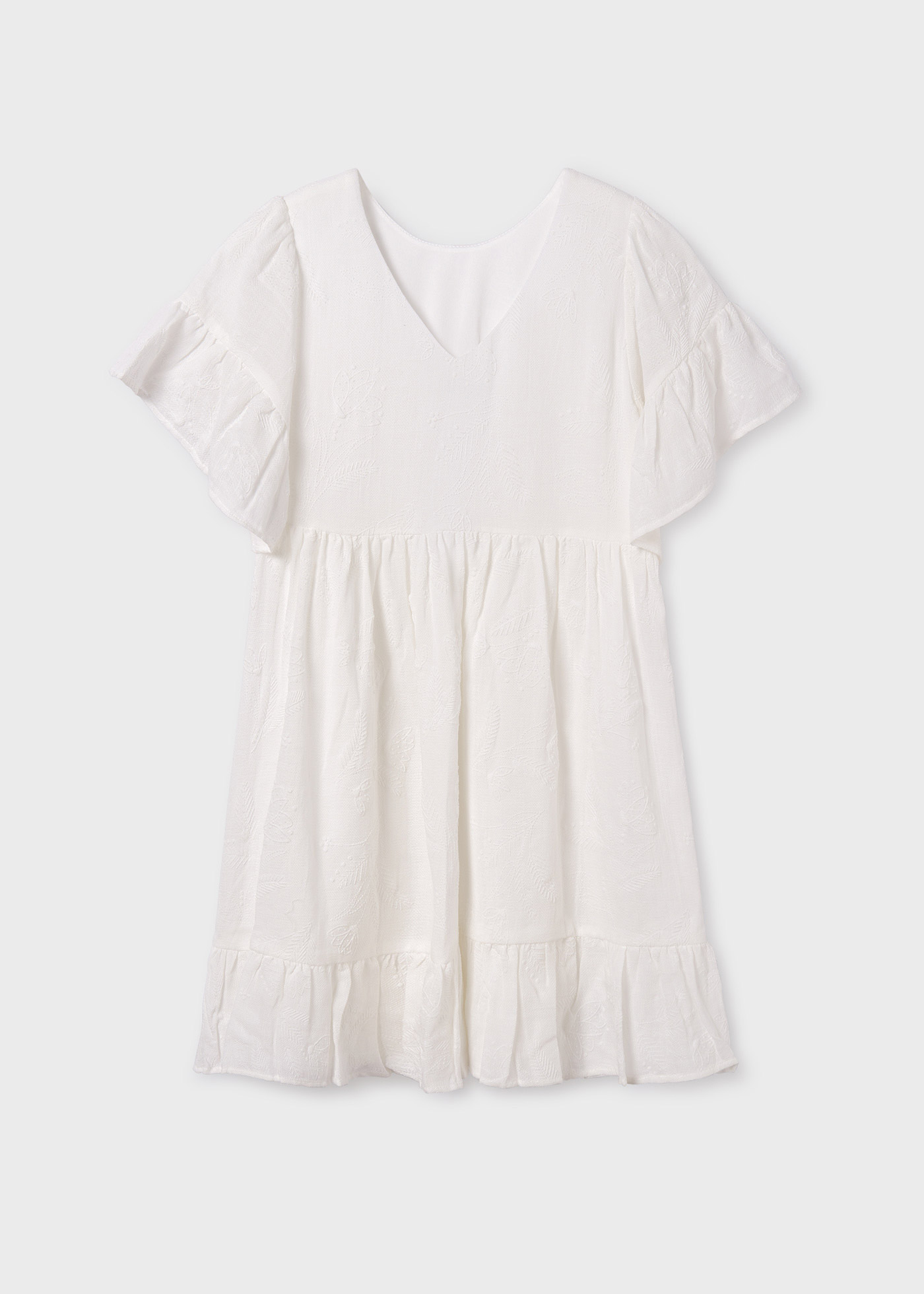 Vestido Tulipa com estampa em relevo para meninas