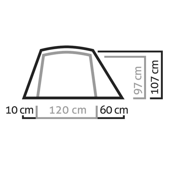 Tente bivouac SALEWA MICRA II TENT CACTUS/GREY