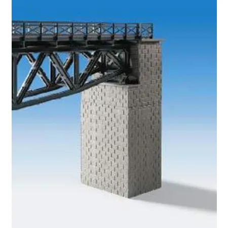 Kibri 39750 Universal-Brückenköpfe gemauert, 2 Stück Höhe variabel, Spur H0