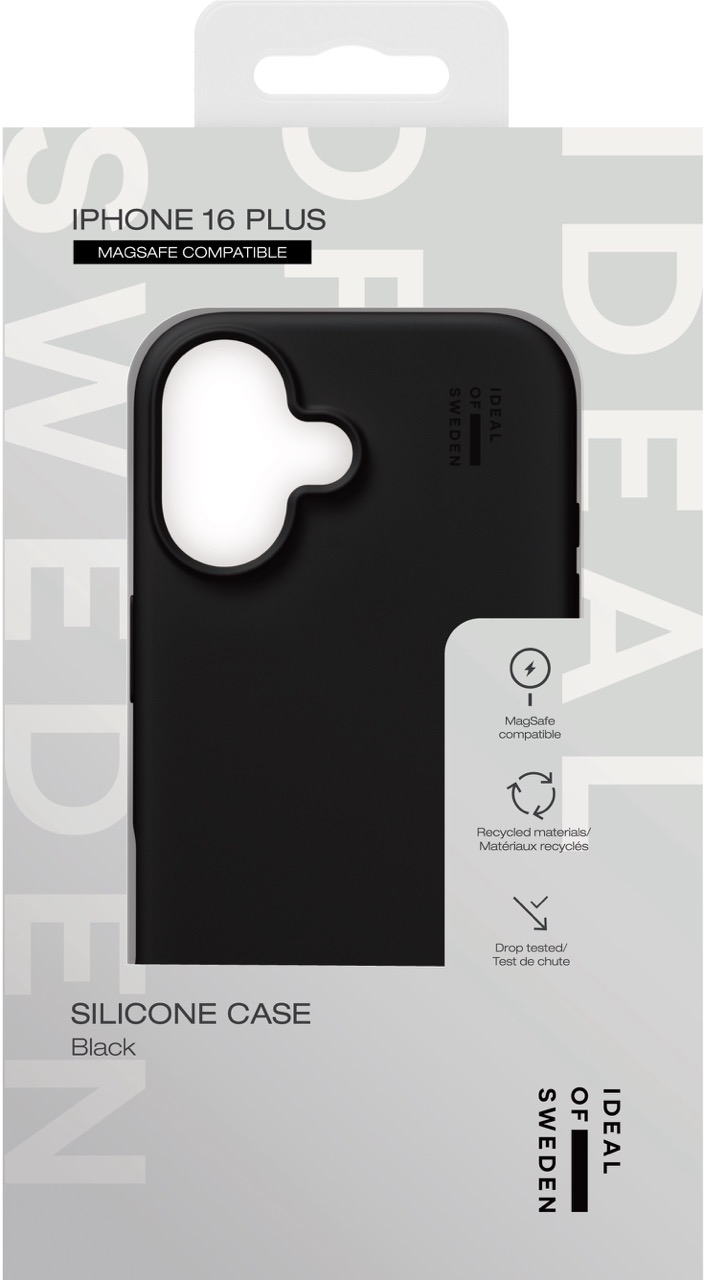 iPhone 16 Plus MagSafe Silikon Hülle Case Recycled (IDSICMS-I2467-01) - Schwarz