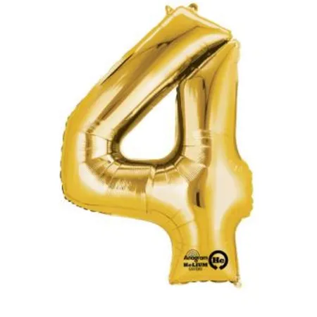 amscan SuperShape 4 gold Folienballon 66 x 88 cm