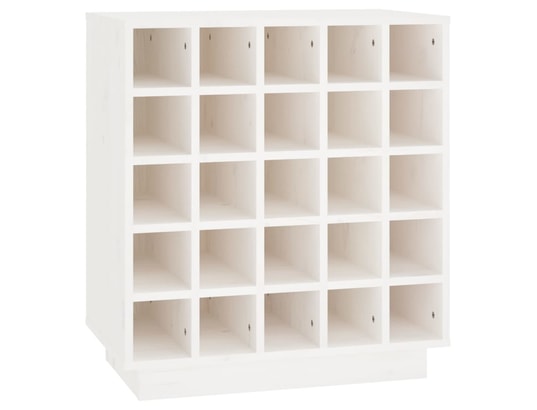 VIDAXL - Armoire à vin blanc 55,5x34x61 cm bois de pin massif