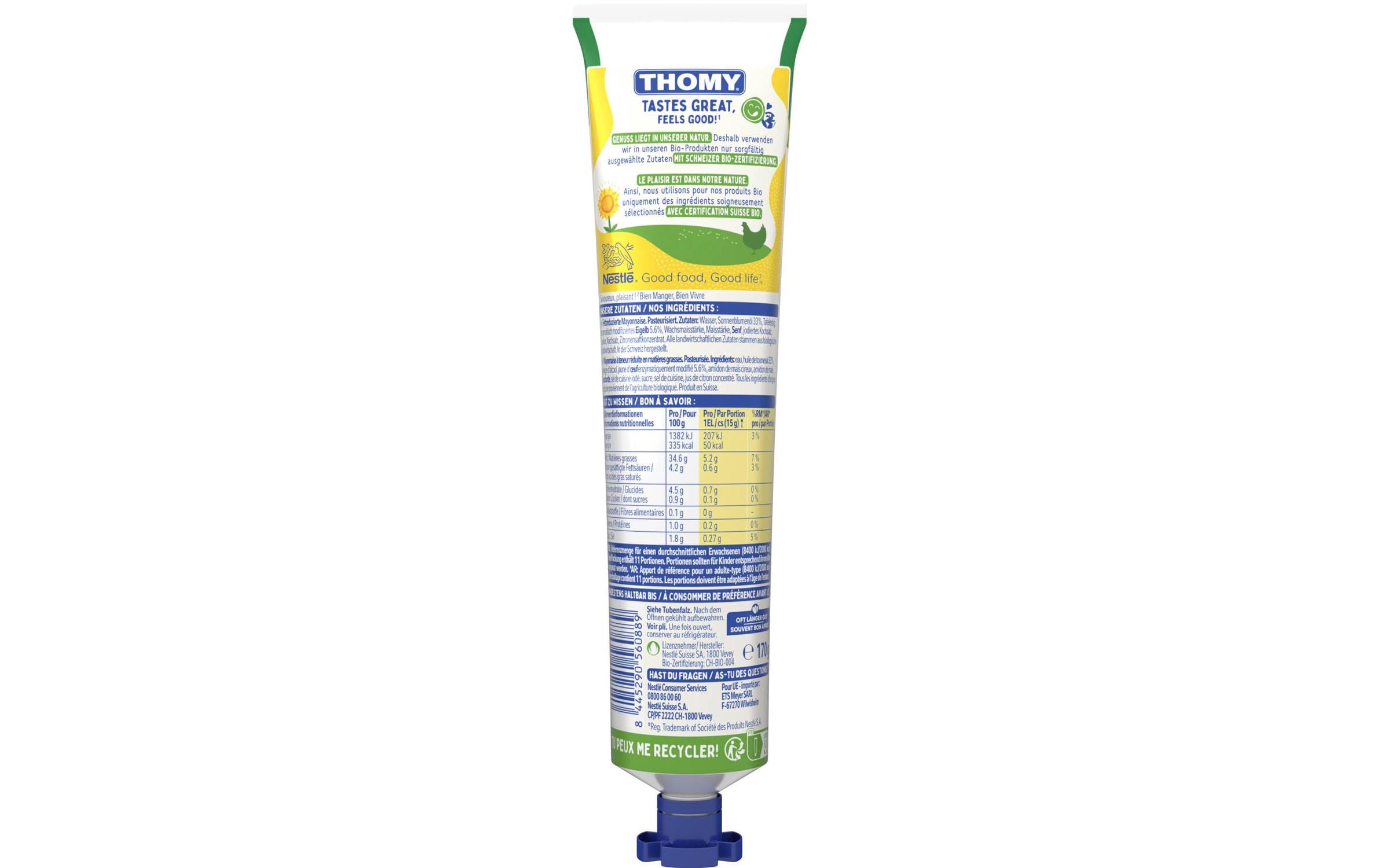 Bio Mayonnaise 170 gLeichte Mayonnaise in Bioqualität