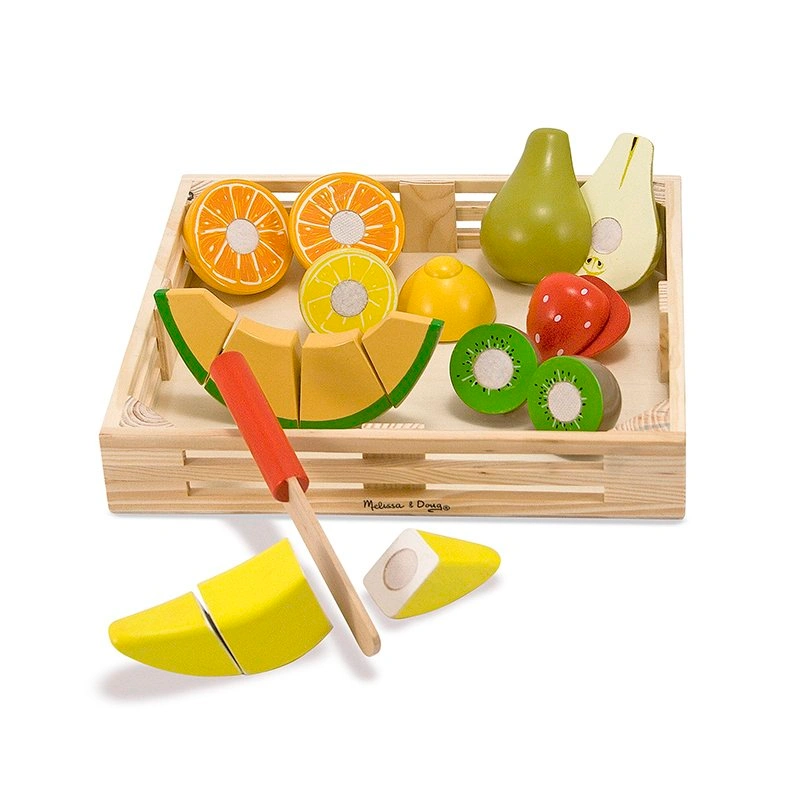 Spiel-Lebensmittel GESCHNITTENES OBST aus Holz