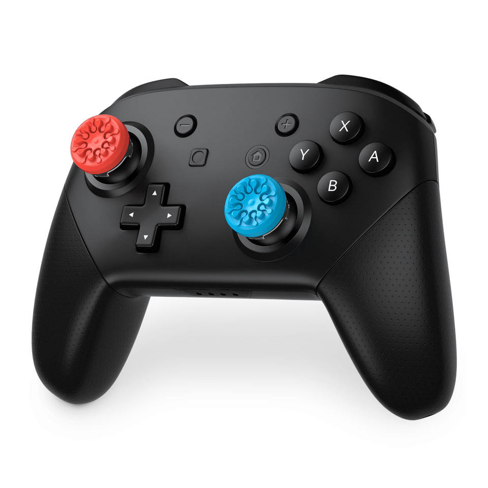KontrolFreek Splash Thumbsticks Nintendo Switch Pro - blauw/rood