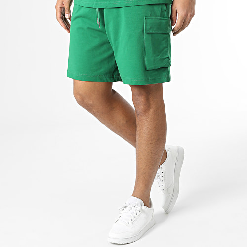 Ensemble Tee Shirt Et Short Jogging Vert