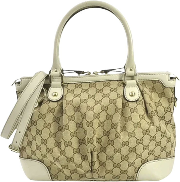 Gucci Vintage Gucci Handbag Beige